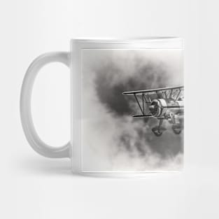 Stearman Biplane B+W Mug